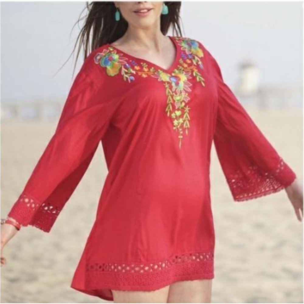 SR FASHION EMBROIDERED TUNIC